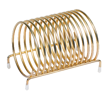 Winco CS-3 Check Caddy, 3" Dia., Round, Brass Plated