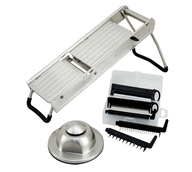 Winco MDL-15 Winco, Mandoline Slicer Set, Stainless Steel