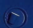 Converting 010140 Table Cover, 54" X 108", Plastic, Navy Blue, 12/cs
