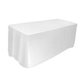 Converting 01-255 Table Cover, 54" X 108", Plastic, White, 12/cs