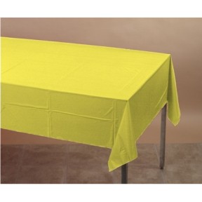 Converting 01-252 Table Cover, 54" X 108", Palstic, Mimosa Yellow, 12/cs