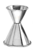 Co-rect J-208 Jigger, 5/8 Oz X 1-1/4 Oz, S/s