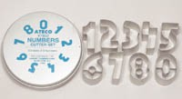 August Thomsen 7802 Number Cookie Cutter Set, Stainless Steel, P Pc