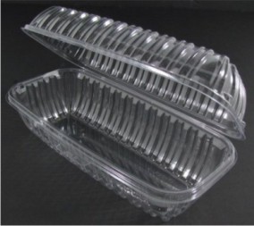 Dart Container C99HT1 Hinged Hoagie Container, 9.87" X 5" X 3.5" Deep, Clear Plastic. 125 Per Pack, 250 Per Case.