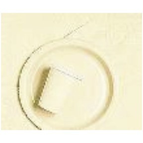 Converting 01-489 Table Cover, 54" X 108", Plastic, Ivory, 12/cs