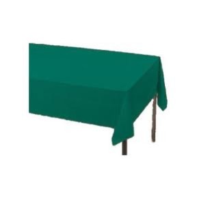 Converting 72-3124 Table Cover, 54" X 108", Plastic, Hunter Green, 12/cs