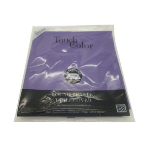 Converting 703268 Table Cover, 82" Round, Palstic, Royal Purple, 12/cs