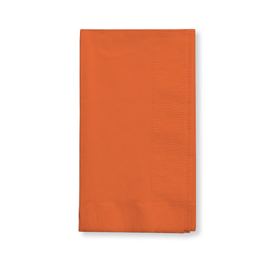 Converting 67-3120B Dinner Napkin, 16" X 16", Sunkissed Orange, 2-ply, 12/50/600