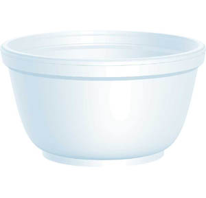 Dart Container 10B20 Bowl, 10 Oz, Foam, White, 1000 Per Case