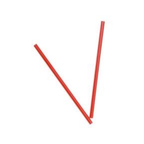 Diamond Straws 256WR Straw, 7-3/4" Giant, Red, Wrapped, 24/300