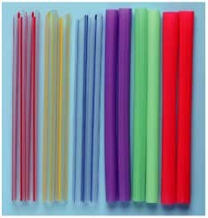 Diamond Straws 204WR Straw, 7-3/4" Jumbo, Red, Wrapped, 24/500 Per Case