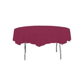 Converting 72-3122 Table Cover, 54" X 108", Plastic, Burgundy, 12/cs