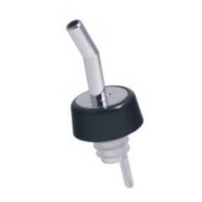 Co-rect OPO371 Pourer, Chrome Plated Spout, Black Collar