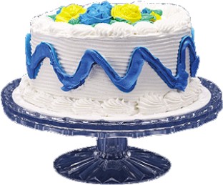 Maryland Plastics MPI1035 Cake Plate, 10" Crystal Cut