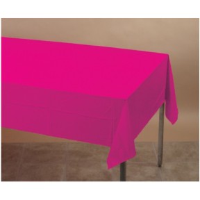 Converting 01-413 Table Cover, 54" X 108", Plastic, Hot Magenta, 12/cs