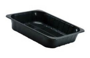 Table Mate Products SAB78120B300 20 Oz Container 8 1/2 X 6 Black Microwavable (sold By Ea)