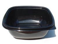 Table Mate Products SAB95012B500 12 Oz Square Deli Bowl Black (sold By Case)
