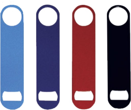Co-rect CO-LTBL Long Neck Bottle Opener, Flat, Light Blue Powder Coating