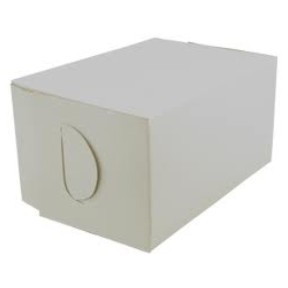 Evergreen Packaging BX6500 Bakery Box, 12" X 12" X 5", White