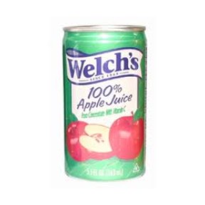 Dot Foods, Inc. 349762 Welch's Apple Juice, 5.5 Oz, Can, 100%
