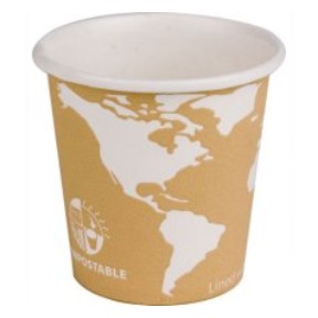 Eco Products Inc. EP-BHC4-WA Hot Cup, 4 Oz, Paper, World Art Design, 20/50/1000
