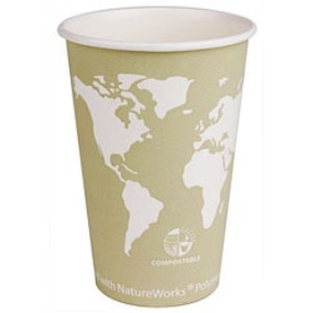 Eco Products Inc. EP-BHC24-WA Hot Cup, 24 Oz, Paper, World Art Design, 20/25/500