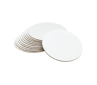 Evergreen Packaging CIR250 Cake Board White 10" Round