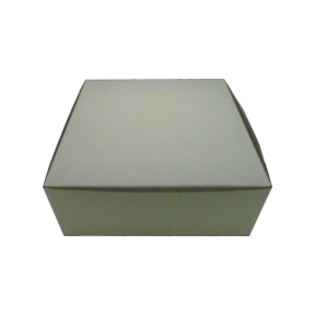 Evergreen Packaging BX5500 Bakery Box, 10" X 10" X 5", White