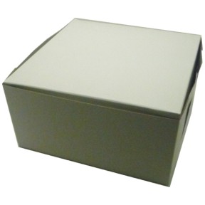 Evergreen Packaging BX2900 Bakery Box,8" X 8" X 4", White