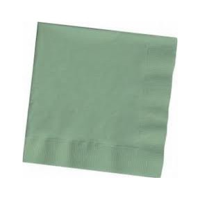 Converting 67-1146B Dinner Napkin, 16" X 16", Sage Green, 2-ply, 12/50/600