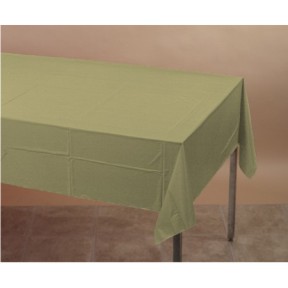 Converting 01-1146 Table Cover, 54" X 108", Plastic, Sage Green, 12/cs