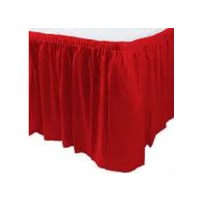 Converting 01-0052 Table Skirt, 14' X 29", Plastic, Red