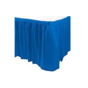 Converting 01-0046 Table Skirt, 14' X 29", Plastic, True Blue, 6/cs
