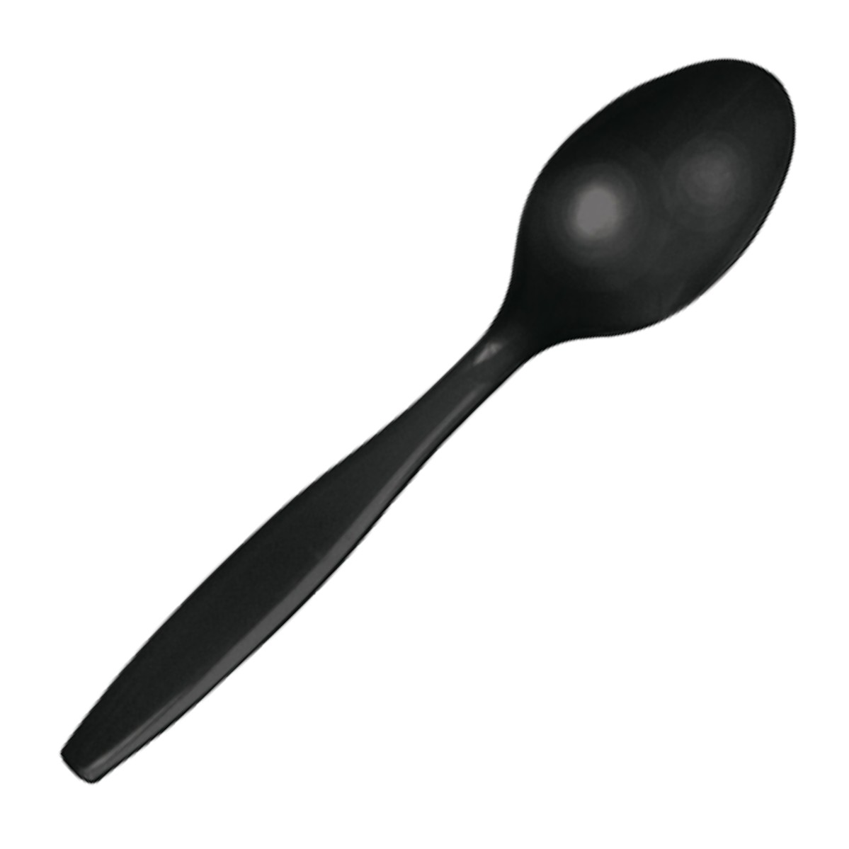 Plastic World 000960100SPN-B Plastic Spoons Plastic World 100spn-b Black Mw 10/100/1000