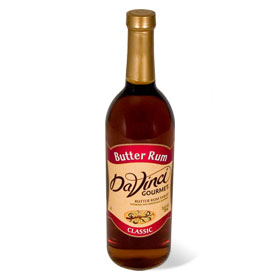 Davinci Gourmet 00041 Davinci Syrup, Butter Rum, Glass Bottle, 25.4 Oz
