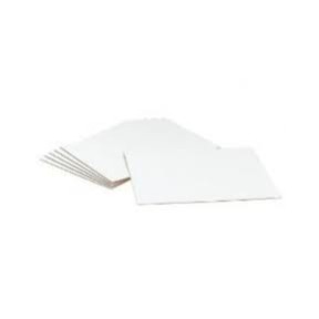 Evergreen Packaging CIR400 Cake Board White 1/4 Size Rectangle Non-coat Corrugated
