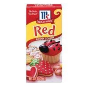 Johnson Supply Company 887 Food Coloring, 2 Oz, Red