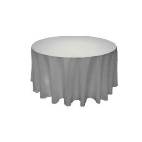 Ambassador Linen 90RND-010101 Tablecloth, 90", Polyester, White, Round