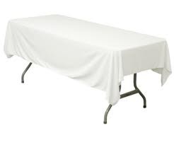 Ambassador Linen 60126-010101 Tablecloth, 60x126, Polyester, White
