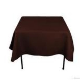 Ambassador Linen 70SQR-010127 Tablecloth, 70", Polyester, Chocolate, Square
