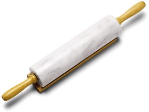 Norpro 3087 10" Marble Rolling Pin And Wood Stand