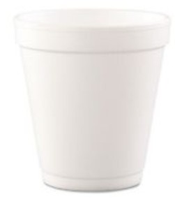 Dart Container 10J12 Cup Container, 10 Oz, Squat Foam, White, 25/pk/lid:12 Series