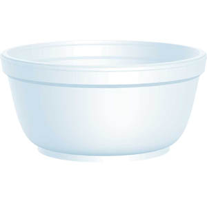 Dart Container 12B32 Bowl, 12 Oz, Foam, White, 1000/cs