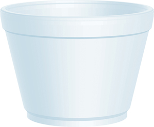 Dart Container 16MJ32 Cup Container, 16 Oz, Foam, White, 25/pk Use 32jl & 32cl Lid