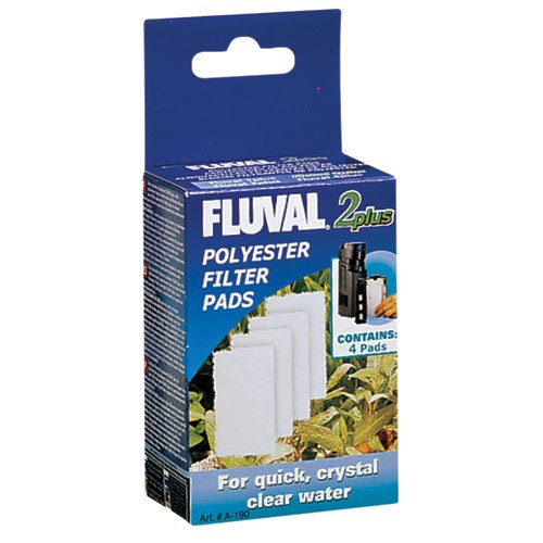 Fluval Polyester Filter Pads for Fluval 2 Plus 4 pk