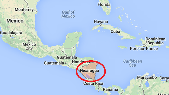 Nicaragua tefl class map square