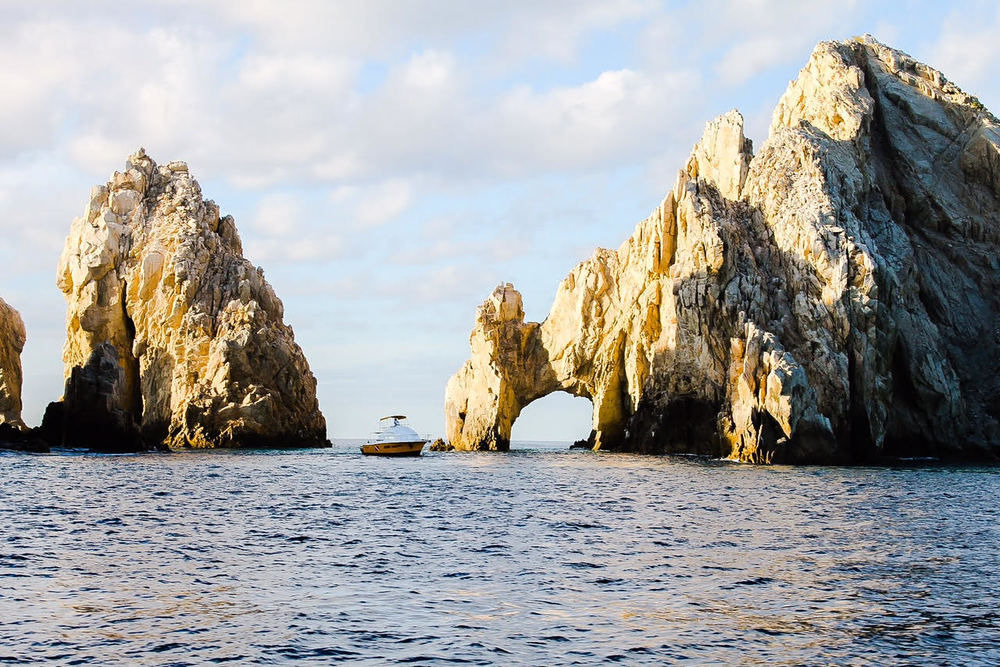 check out the dramatic arch rocks after rounding the cape then anchoring at the cabo san lucas anchorage