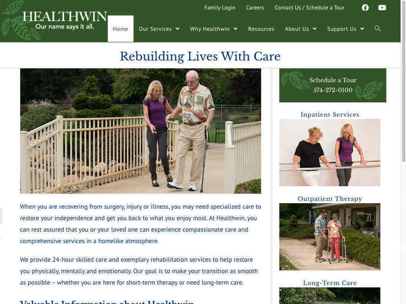 Healthwin website