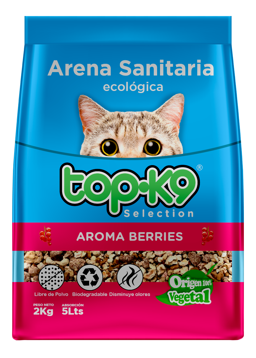 Arena Ecológica 2kg Top K9 Berries