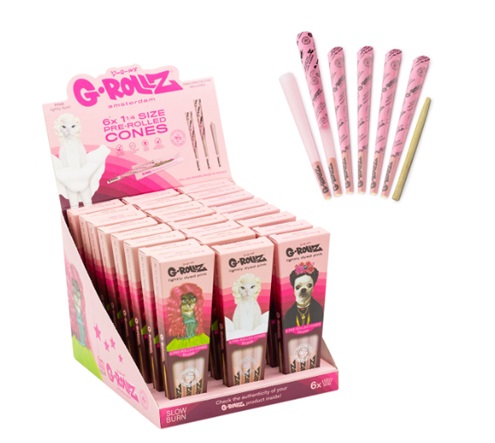 Conos G-Rollz 1 1/4 Pink Pets (x6)